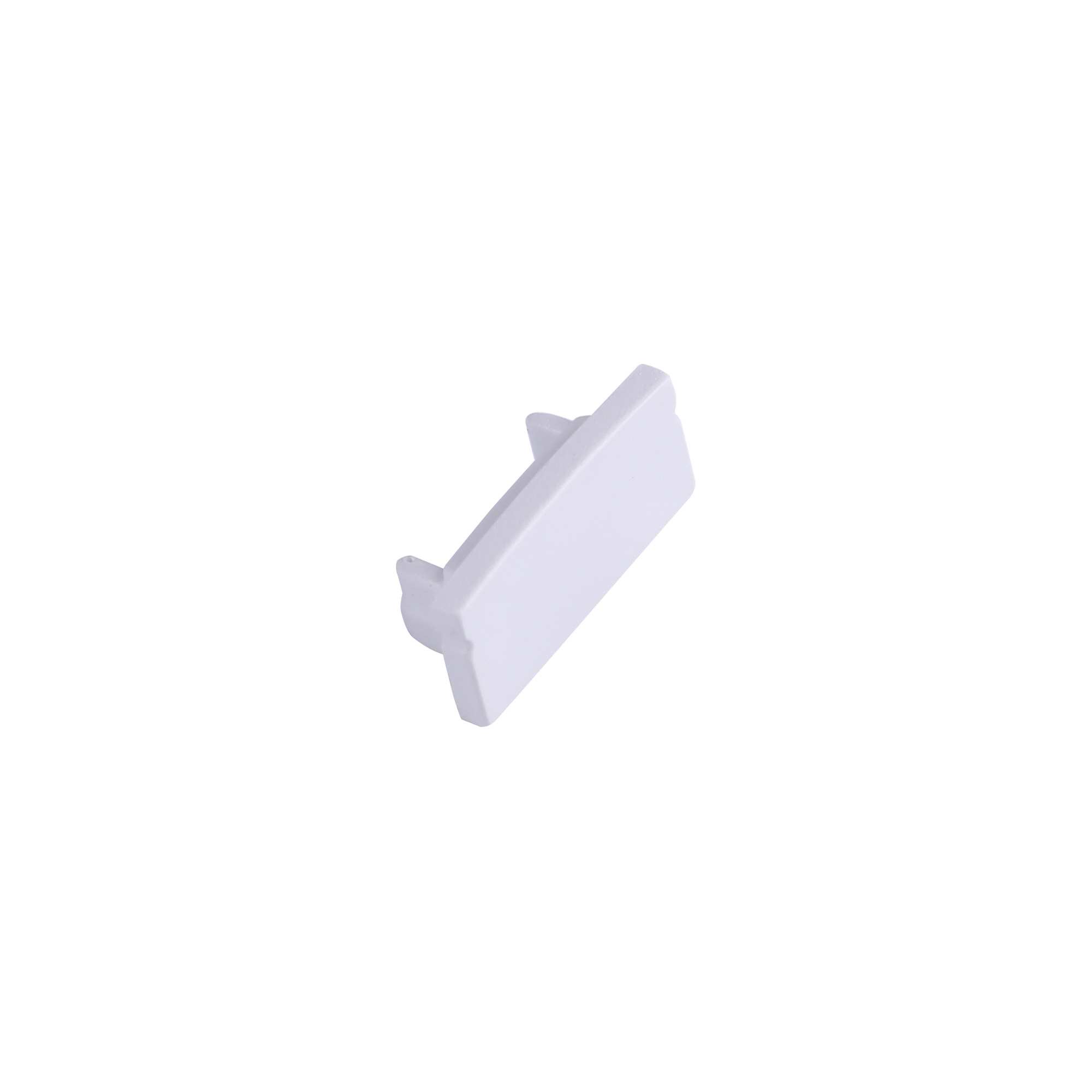Tiras 17 x 8.5mm White Profile End Cap Without Hole (1pc) for M7381